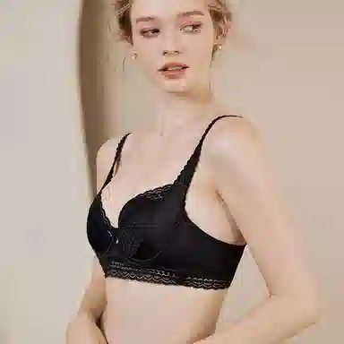 内在密码 大胸显小显瘦收副乳防下垂法式纯欲性感蕾丝超薄聚拢文胸两件装