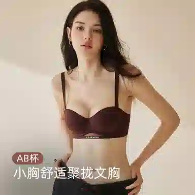 内在密码 性感半杯聚拢小胸内衣女无痕显大无钢圈收副乳防下垂文胸 女款