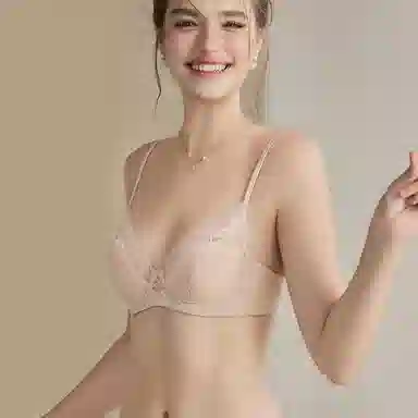 内在密码 薄款法式蕾丝大胸显小透气纯欲性感上托防下垂文胸 女款