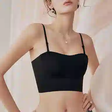 内在密码 小胸聚拢交叉美背内衣女背心吊带一体式文胸薄款无痕运动文胸