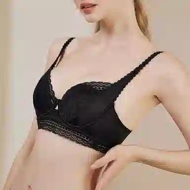 内在密码 大胸显小显瘦收副乳防下垂法式纯欲性感蕾丝超薄聚拢文胸两件装