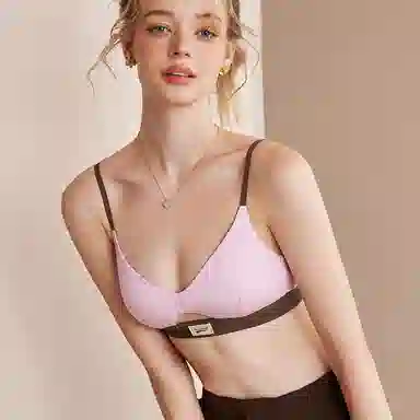 内在密码 小胸聚拢薄款法式三角杯无痕舒适莫代尔透气少女美背文胸 女款