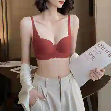 内在密码 白色内衣女小胸聚拢显大腰细软支撑防下垂收副乳性感透气无痕文胸