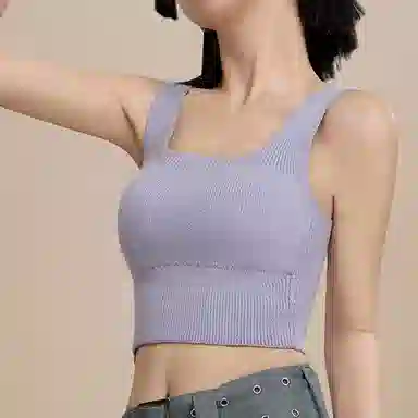 内在密码 保暖背心女款无痕女士自带杯垫免穿文胸磨毛秋冬季打底显瘦内搭