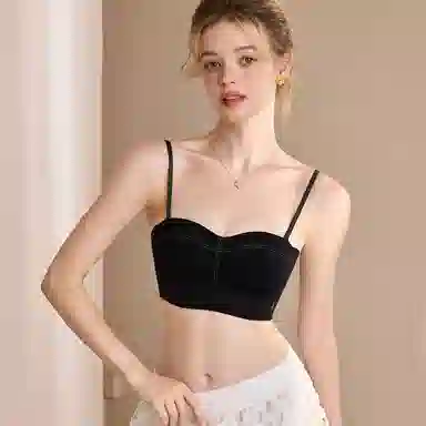 内在密码 小胸显大聚拢杯抹胸无钢圈细肩带美背无痕文胸 女款
