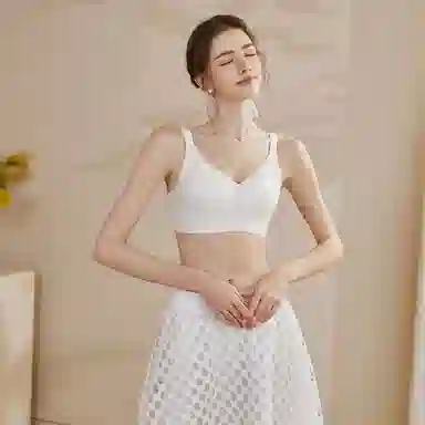 内在密码 无痕大码内衣大胸显小无钢圈果冻条收副乳裸感透气文胸