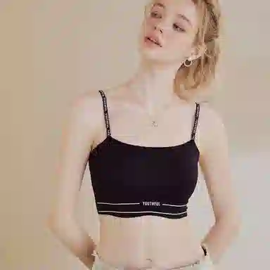 内在密码 方领防走光薄款自带胸垫显瘦美背内搭吊带 女款