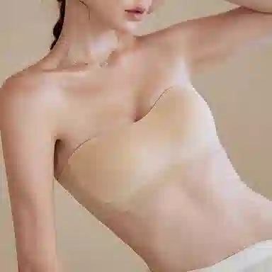 内在密码 无肩带内衣无痕隐形果冻条薄款美背抹胸