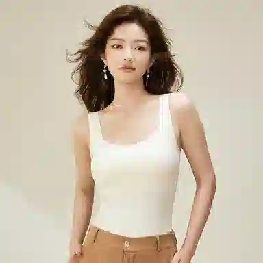 内在密码吊带背心式秋冬免穿文胸内衣女无痕内搭打底带胸垫螺纹方领美背