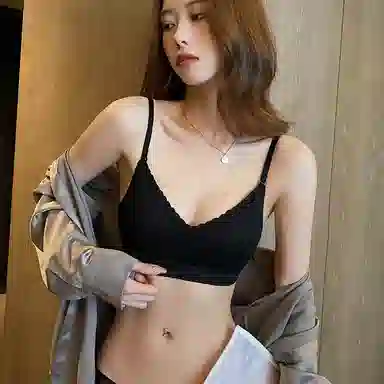 内在密码 薄款兔耳杯内衣女大胸显小聚拢无痕软支撑防下垂蕾丝文胸