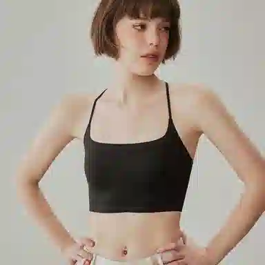 内在密码 交叉美背新款无痕抹胸带杯垫防走光防下垂可内搭外穿显瘦吊带女