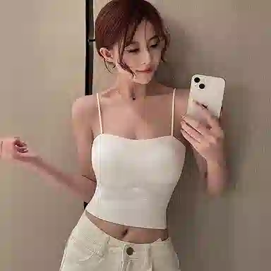 内在密码 小吊带背心女内搭外穿带胸垫文胸美背聚拢防下垂无痕防走光内衣