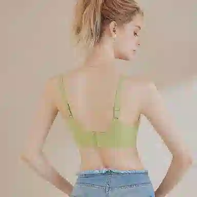 内在密码 大胸显小聚拢薄款无痕透果冻条上托防下垂舒适文胸 女款