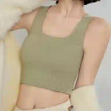 内在密码 保暖背心女款无痕女士自带杯垫免穿文胸磨毛秋冬季打底显瘦内搭