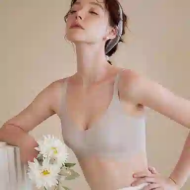 内在密码 纯色无痕无钢圈收副乳文胸 女款