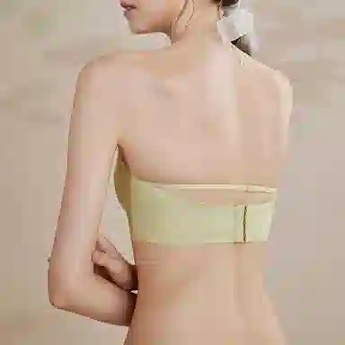 内在密码 无肩带内衣大胸显小防滑隐形美背抹胸超薄聚拢防下垂裹胸文胸