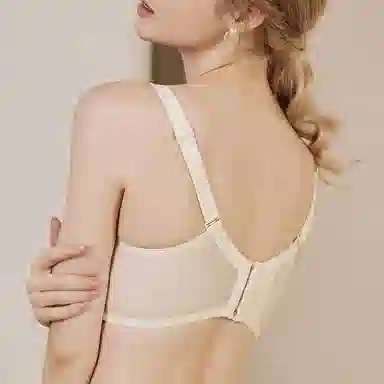 内在密码 薄款大胸显小法式蕾丝罩杯无钢圈聚拢防下垂文胸 女款