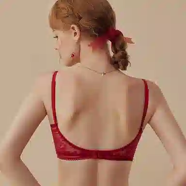 内在密码 蕾丝聚拢本命年内衣裤套装 女款 礼盒装