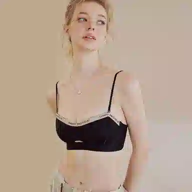 内在密码 薄款小胸兔耳朵舒适聚拢文胸抑菌透气内裤内衣裤套装 女款