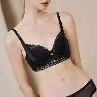 内在密码 薄款大胸显小胸显瘦收副乳防下垂法式纯欲性感蕾丝聚拢文胸