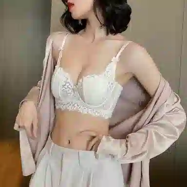 内在密码透气超薄内衣女蕾丝兔耳朵防下垂聚拢胸大显胸小文胸