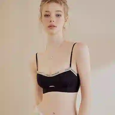 内在密码 薄款小胸兔耳朵舒适聚拢文胸抑菌透气内裤内衣裤套装 女款