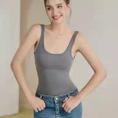 内在密码 蚕丝辣妹百搭内搭外穿舒适显瘦背心 女款