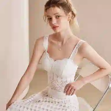 内在密码 蕾丝抹胸内搭带胸垫性感防走光美背背心 女款