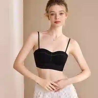 内在密码 小胸显大聚拢杯抹胸无钢圈细肩带美背无痕文胸 女款