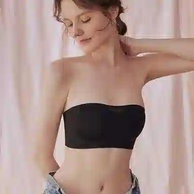 内在密码 小胸聚拢防下垂无肩带果冻条软支撑防滑文胸