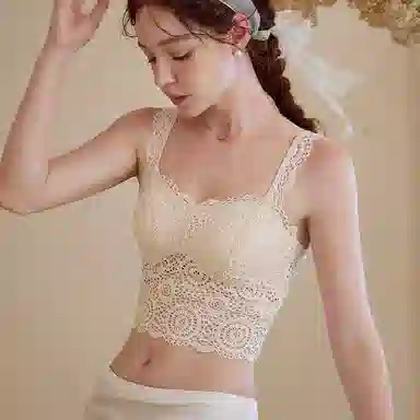 内在密码 一体抹胸垫防走光文胸