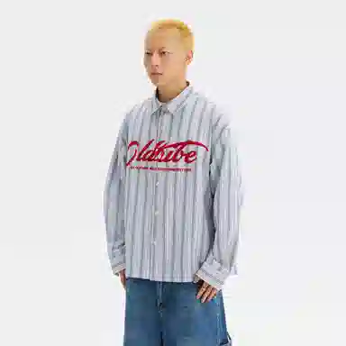 TIRED Letter Print Shirt