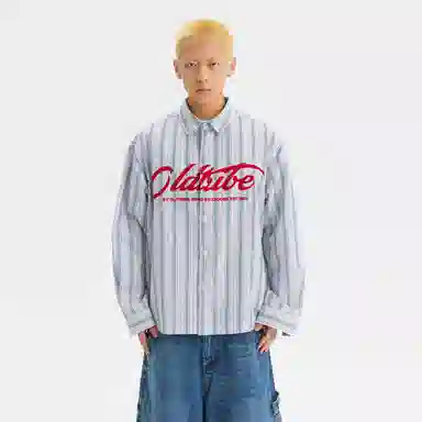 TIRED Letter Print Shirt