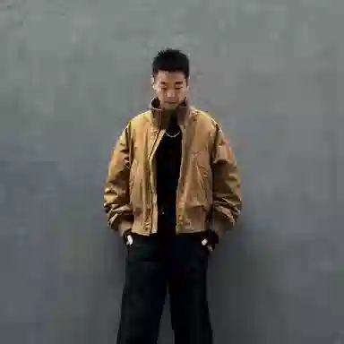 布客行 美式高街老钱风复古百搭飞行员教练立领短款宽松保暖防风防水潮流外套夹克 男女同款