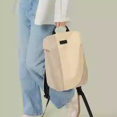 妙迪 旅行防水休闲电脑 织物 双肩包 女款 灰色