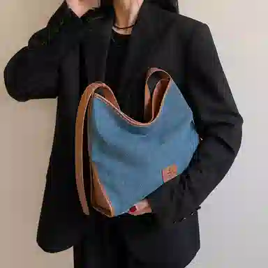 妙迪 时尚小众高级感简约百搭 织物 单肩包 女款 多色