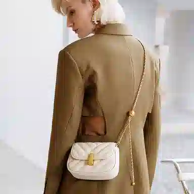 妙迪 经典菱格小众时尚 羊皮 链条包腋下包单肩斜挎包 女款 多色