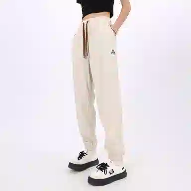 星际者 基础款宽松简约抽绳灯芯绒束脚时尚潮流针织运动裤 男女同款