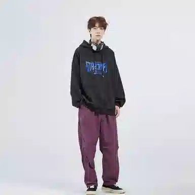 星际者 字母印花卫衣 男女同款 加绒加厚可选