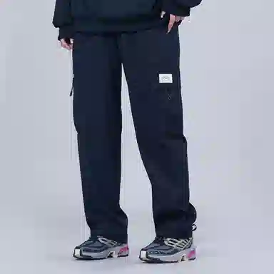 星际者 品牌标志宽松休闲工装针织运动裤 男女同款