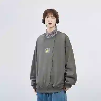 星际者 秋冬季保暖打底衫卡通章鱼图案字母印花卫衣 男女同款 加绒加厚可选