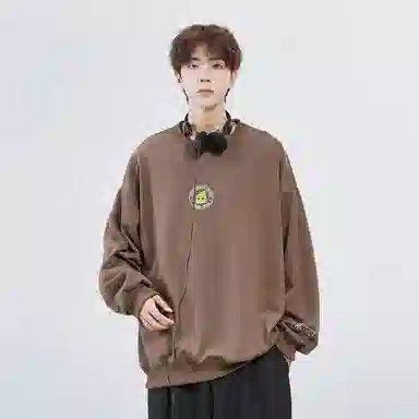 星际者 秋冬季保暖打底衫卡通章鱼图案字母印花卫衣 男女同款 加绒加厚可选