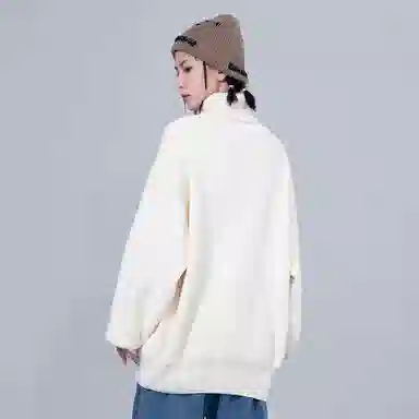 星际者 品牌标志休闲保暖外穿打底毛衣 男女同款