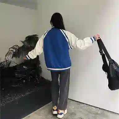星际者 趣味字母印花宽松休闲夹克外套 男女同款