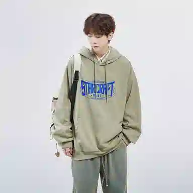 星际者 字母印花卫衣 男女同款 加绒加厚可选