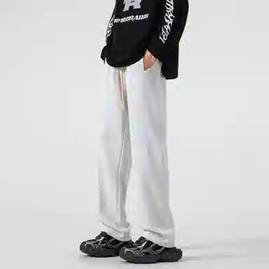 星际者 基础款字母简约时尚宽松休闲针织运动裤 通用