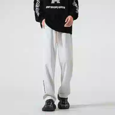 星际者 基础款字母简约时尚宽松休闲针织运动裤 通用