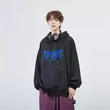 星际者 字母印花卫衣 男女同款 加绒加厚可选