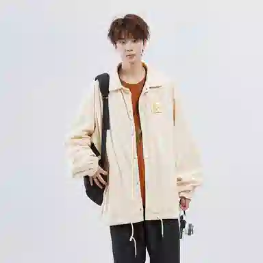 星际者 章鱼图案字母贴标单排扣夹克 男女同款