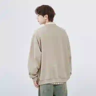 星际者 二维码章鱼图案字母印花休闲卫衣 男女同款 加绒加厚可选